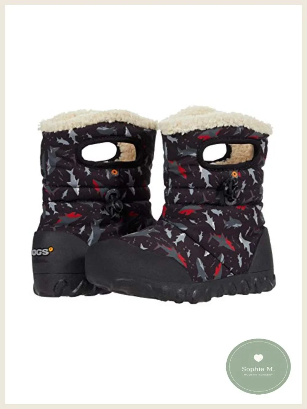 Waterproof Snow Boots for Kids - Mid-Calf, Slip-On, Camouflage, Cute B-moc Style